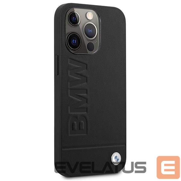Чехол на заднюю панель BMW Etui BMW BMHMP14LSLLBK iPhone 14 Pro 6,1" czarny/black hardcase Signature Logo Imprint Magsafe