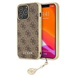 Чехол на заднюю панель Guess  Guess GUHCP13LGF4GBR iPhone 13 Pro / 13 6.1 "brown / brown hardcase 4G Charms Collection 