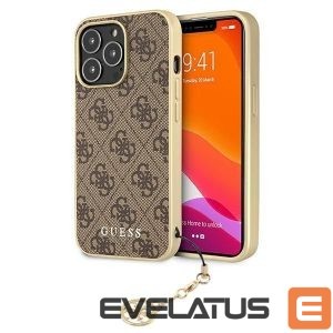 Чехол на заднюю панель Guess  Guess GUHCP13LGF4GBR iPhone 13 Pro / 13 6.1 "brown / brown hardcase 4G Charms Collection 