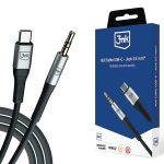 Кабель 3MK  3MK Kabel AUX USB-C - Jack 3,5 mm 1m 