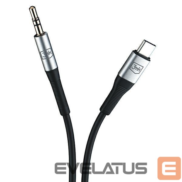 Кабель 3MK 3MK Kabel AUX USB-C - Jack 3,5 mm 1m