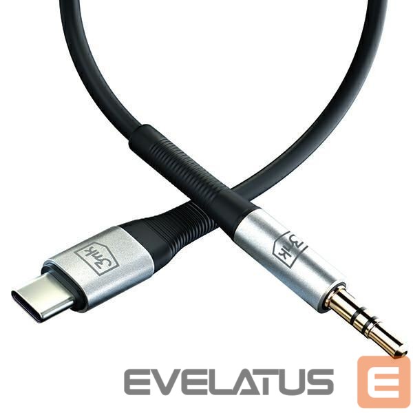 Кабель 3MK 3MK Kabel AUX USB-C - Jack 3,5 mm 1m