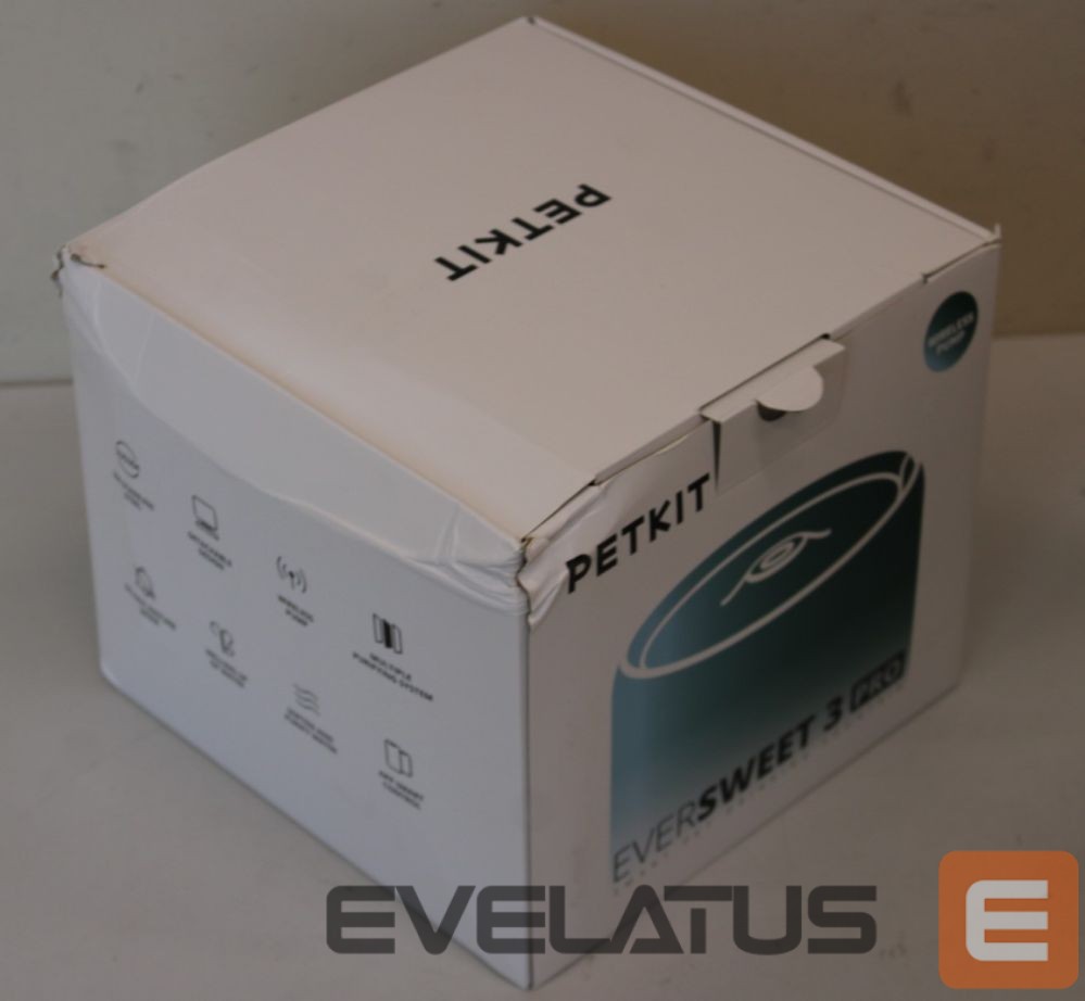 Для домашнего скота PETKIT SALE OUT. P4108 Eversweet 3 Pro (Wireless Pump) (W4X) | Smart Pet Drinking Fountain | Eversweet 3 Pro (Wireless Pump) | Capacity 1.35 L | Filtering | Material Stainless Steel, ABS | White | DAMAGED PACKAGING