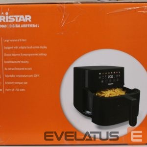 Настольный гриль Tristar  SALE OUT.  FR-9060 Digital Airfryer, 6 L, Digital LED touchscreen, 1700 W, Black |  Digital Airfryer | FR-9060 | Power 1700 W | Capacity 6 L | Black | Hot air technology | DAMAGED PACKAGING 