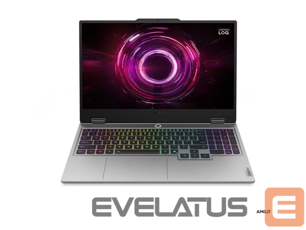 Портативный компьютер Lenovo LOQ 15AHP10 AMD | Luna Grey | 15.6 " | IPS | FHD | 1920 x 1080 pixels | Anti-glare | AMD Ryzen 7 | 250 | 16 GB | SODIMM DDR5 | Solid-state drive capacity 512 GB | NVIDIA GeForce RTX 5060 | GDDR7 | 8 GB | Windows 11 Home | 802.11ax | Bluetooth version 5.3 | Keyboard language Nordic | Keyboard backlit | Warranty 24 month(s) | Battery warranty 12 month(s)