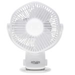 Вентилятор Adler  Rechargeable fan with clip | AD 7335 | Table Fan | 6 W | Diameter 12.7 cm | Number of speeds 3 | Oscillation | White 