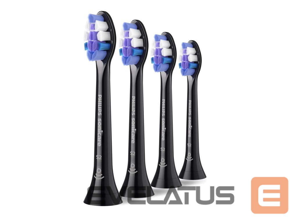 Зубная щётка Philips HX6054/88 Sonicare Sensitive | Replacement brush heads | Heads | For adults | Number of brush heads included 4 | Black