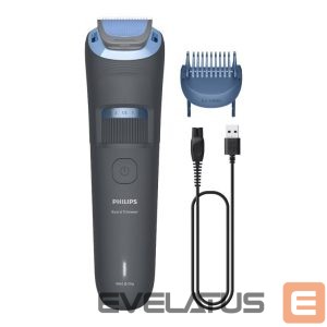Триммер для волос Philips  Trimmer | BT3617/15 Series 3000 | Cordless | Wet & Dry | Number of length steps 20 | Dark Grey 