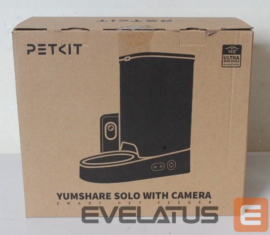 Для домашнего скота PETKIT SALE OUT. P571 (D4H) YumShare Solo Feeder with camera | Feeder with Camera | P571 YumShare Solo | Capacity 3 L | White | USED, SCRATCHED ON BOWL, DIRTY | 24 month(s)