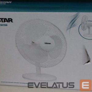 Вентилятор Tristar  SALE OUT. | SALE OUT.  Desk fan | VE-5724 | Desk fan | 40 W | Diameter 30 cm | Number of speeds 3 | Oscillation | White | DAMAGED PACKAGING 