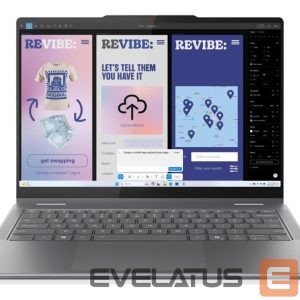 Портативный компьютер Lenovo  | Yoga 7 2-in-1 14ILL10 Intel | Luna Grey | 14 " | OLED | Touchscreen | WUXGA | 1920 x 1200 pixels | Intel Core Ultra 7 | 256V | 16 GB | Soldered LPDDR5X | Solid-state drive capacity 512 GB | Intel Arc Graphics 140V | Windows 11 Home | 802.11be | Bluetooth version 5.4 | Keyboard language English | Keyboard backlit | Warranty 24 month(s) | Battery warranty 12 month(s) 