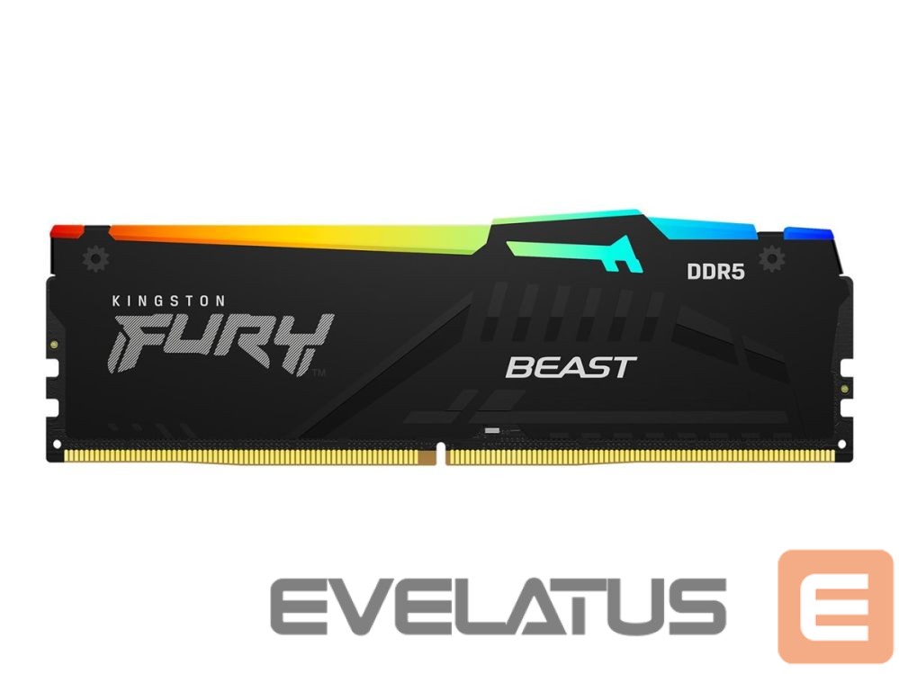 Оперативная память DDR4 Kingston KF564C32BBEA-16 16GB 6400MT/s DDR5 CL32 DIMM FURY Beast Black RGB EXPO |