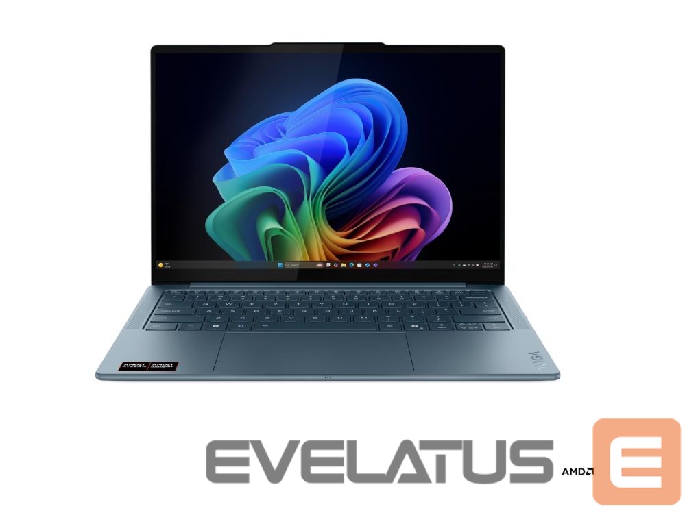 Портативный компьютер Lenovo Yoga Slim 7 14AKP10 AMD | Tidal Teal | 14 " | OLED | WUXGA | 1920 x 1200 pixels | Glossy | AMD Ryzen AI 5 | 340 | 16 GB | Soldered LPDDR5 | Solid-state drive capacity 512 GB | AMD Radeon 840M Graphics | Windows 11 Home | 802.11be | Bluetooth version 5.4 | Keyboard language English | Keyboard backlit | Warranty 24 month(s) | Battery warranty 12 month(s)