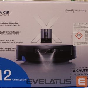 Пылесос Ecovacs  SALE OUT.  DEEBOT X12 OmniCyclone Vacuum cleaner, Robot, Wet&Dry, TruEdge 3.0, AIVI 3D 3.0, Brown |  Robot Vacuum Cleaner | DEEBOT X12 OmniCyclone | Wet&Dry | Li-Ion | 4000 mAh | Dust capacity 0.25 L | 22000 Pa | Brown | SCRATCHED ITEM, DEMO 