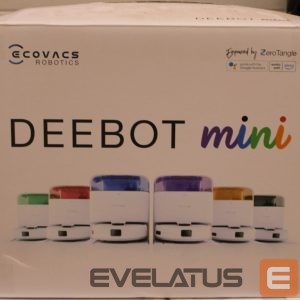 Пылесос Ecovacs  SALE OUT.  DEEBOT mini Vacuum cleaner, Robot, Wet&Dry, ZeroTangle Technology, Agile Navigation, White/Blue + Auto-empty station |  Robotic Vacuum Cleaner | DEEBOT mini BLUE | Wet&Dry | Li-ion | 3200 mAh | Dust capacity 1.8 L | 8000 Pa | White/Blue | SCRATCHED ITEM, DAMAGED CHARGING STATION BODY 