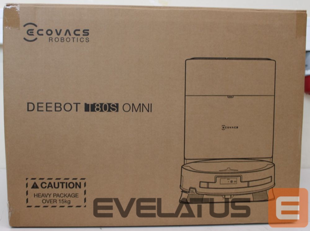 Пылесос Ecovacs SALE OUT. DEEBOT T80S OMNI BLACK Vacuum cleaner, Robot, Wet&Dry, 24800Pa, TruEdge 3.0, AIVI 3D 3.0, 6400 mAh, Black + Auto-empty sta | Robotic Vacuum Cleaner | DEEBOT T80S OMNI BLACK | Wet&Dry | 6400 mAh | 24800 Pa | Black | SCRATCHED ITEM, DEMO