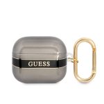 Чехол для наушников Guess Apple Airpods 3 TPU Printed Stripe Case Black