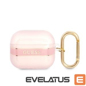 Чехол для наушников Guess Apple Airpods 3 TPU Printed Stripe Case Pink