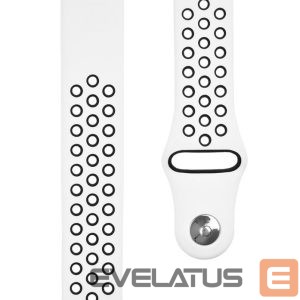 Ремешок Tactical  20mm Double Silicone Watch Band White Black