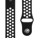 Ремешок Tactical  22mm Double Silicone Watch Strap and Watch Band Black White