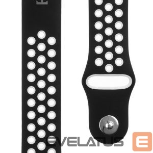 Ремешок Tactical  22mm Double Silicone Watch Strap and Watch Band Black White