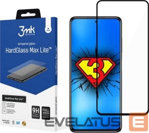 Защитное стекло 3MK Xiaomi POCO X3 GT Black - HardGlass Max Lite 