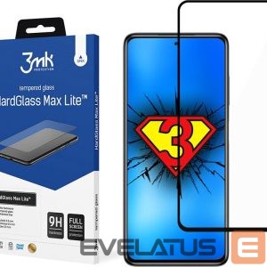 Защитное стекло 3MK Xiaomi POCO X3 GT Black - HardGlass Max Lite 