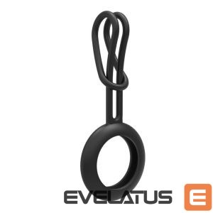 Аксессуар для умной метки iLike  AirTag Silicone Keychain Loop Case Black