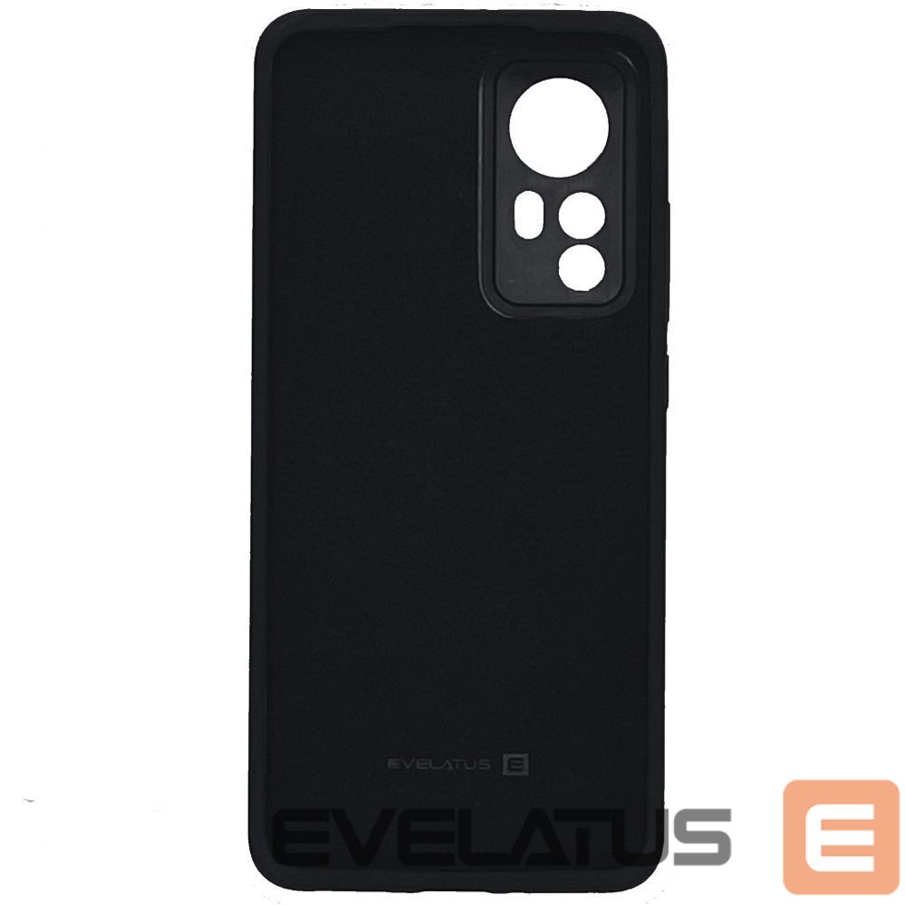 Чехол на заднюю панель Evelatus Xiaomi 12/12x Premium Soft Touch Silicone Case Black