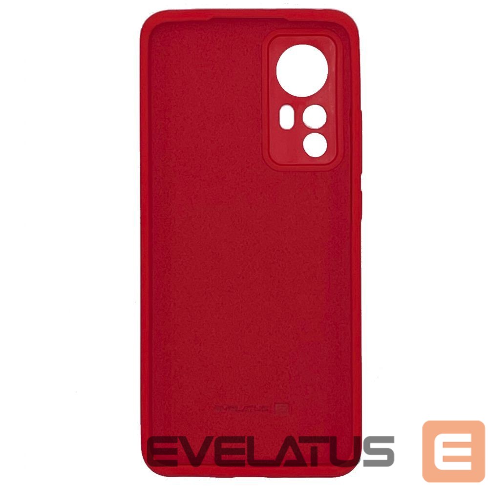Чехол на заднюю панель Evelatus Xiaomi 12/12x Premium Soft Touch Silicone Case Red