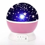 LED лампочка Elight  L1 2in1 Star Sky projector and Night lamp with 4x AAA / USB Cable 220V Power Pink