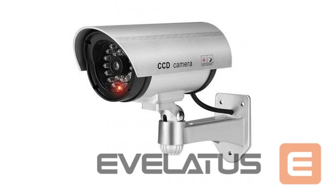 Видеокамера iWear IR1 CCTV IR Outdoor Home Security Duymmy Fake Camera with flashing red light 2x AA battery Sil