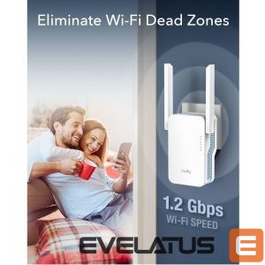Роутер Cudy  RE1200 MeshFlex AC1200 WiFi Mesh Repeater Dual Band AP Mode WPS Signal Light Cudy App White 