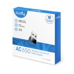 Роутер Cudy  WU650 AirNano AC650 Dual Band WiFi USB Adapter Nano Size USB 2.0 Plug and Play Black 