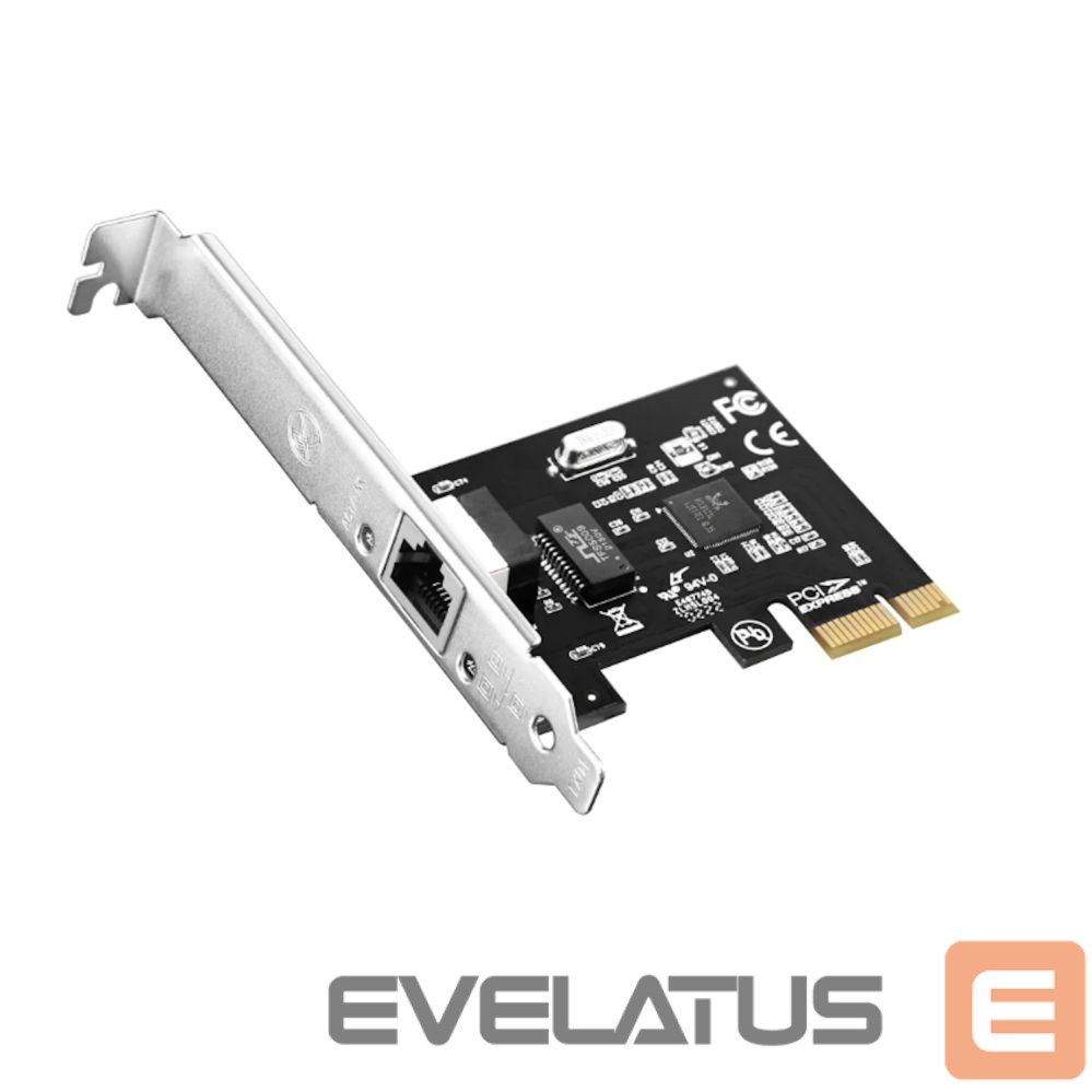 Коммутатор Cudy PE10 NetPro Gigabit Ethernet PCIe Adapter Realtek Chipset Auto MDI MDIX Black