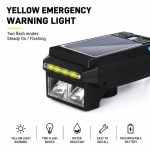 Аксессуар для велосипеда iLike  Solar Powered Bike Headlight with 120dB Horn, USB Rechargeable, 1000LM LED Bicycle Front Light, 4000mAh Battery, Emergency Warning Light 
