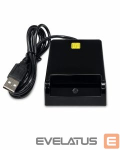Переходник iLike  USB Smart Card Reader, Contact IC Card Reader for Digital Signature, eID, Banking & Government Cards Black