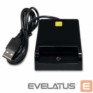 Переходник iLike  USB Smart Card Reader, Contact IC Card Reader for Digital Signature, eID, Banking & Government Cards Black
