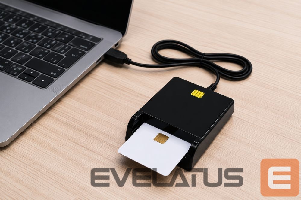 Переходник iLike USB Smart Card Reader, Contact IC Card Reader for Digital Signature, eID, Banking & Government Cards Black