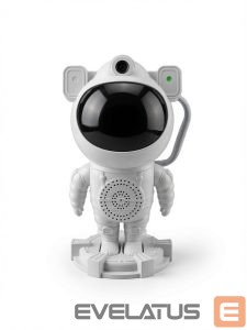 LED Прожектор iLike  Astronaut Smart LED Lamp with Bluetooth Speaker, RGB Night Light, Remote Control, 360° Rotating Head White