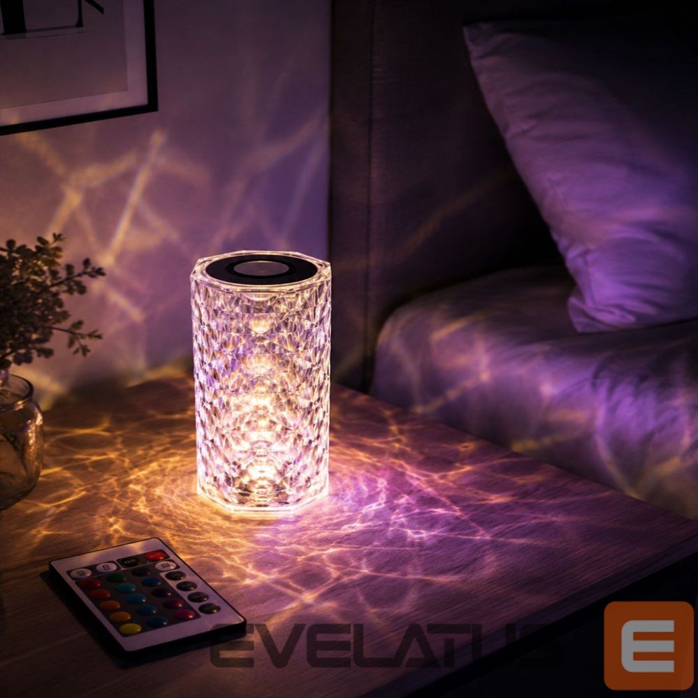 Настольная лампа iLike Crystal Touch RGB LED Lamp with Bluetooth Speaker, Ambient Night Light, Remote Control