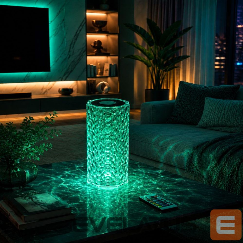 Настольная лампа iLike Crystal Touch RGB LED Lamp with Bluetooth Speaker, Ambient Night Light, Remote Control