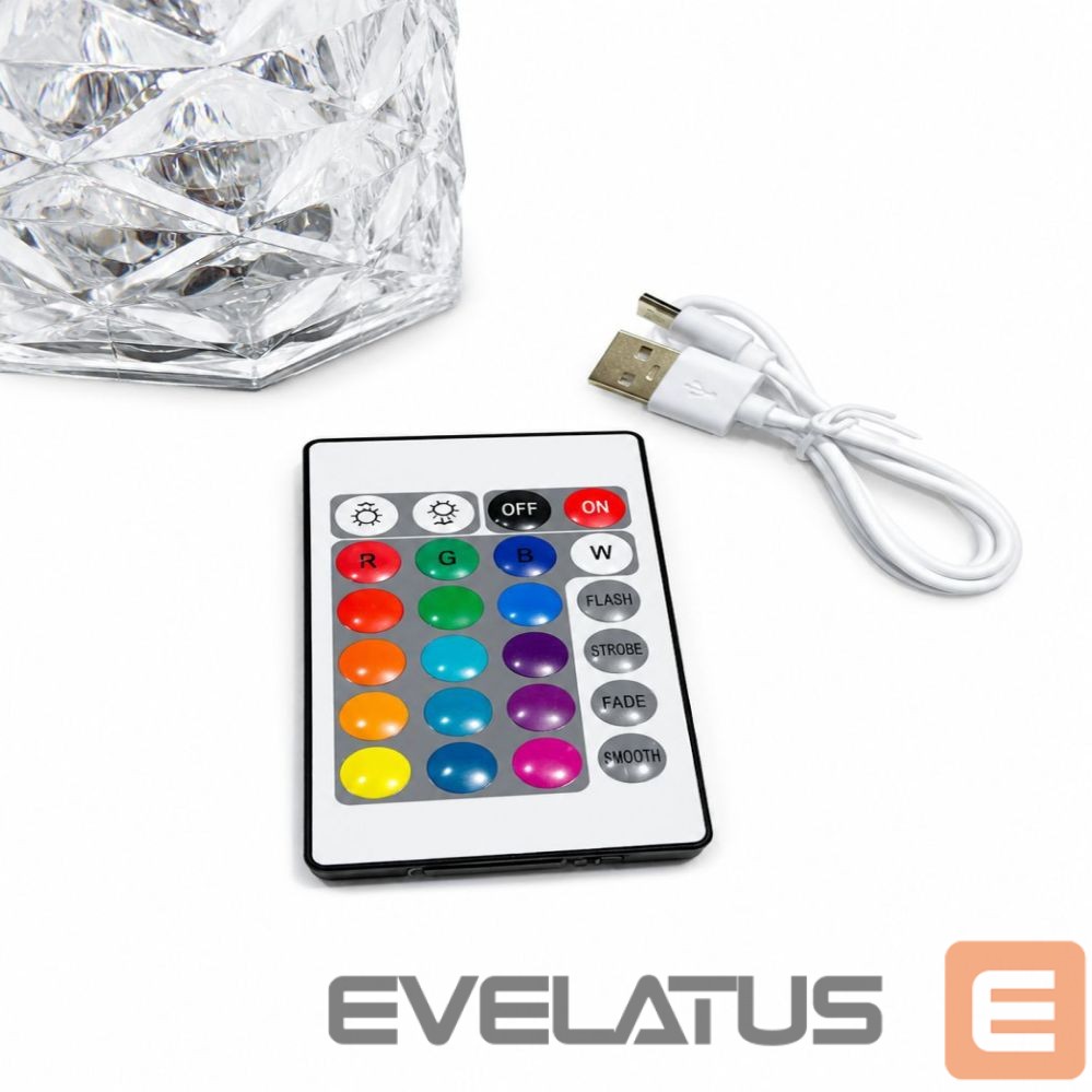 Настольная лампа iLike Crystal Touch RGB LED Lamp with Bluetooth Speaker, Ambient Night Light, Remote Control
