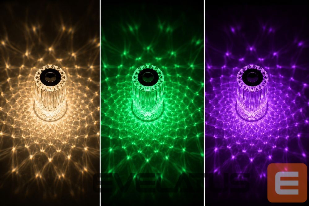 Настольная лампа iLike Crystal Touch RGB LED Table Lamp with Bluetooth Speaker, Ambient Night Light & Remote Control