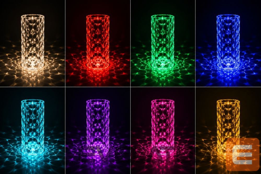 Настольная лампа iLike Crystal Bubble Touch RGB LED Table Lamp with Bluetooth Speaker