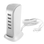 Адаптер Dudao  5x USB charger with built-in EU power cable white (A5EU) 