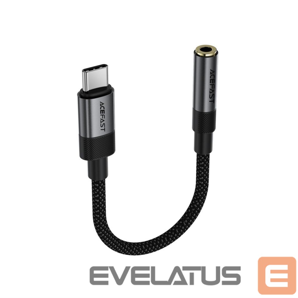 Адаптер Acefast USB-C to 3.5mm Acefast J12 Audio Adapter Black