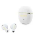 Беспроводные наушники Guess  Gold Line Glossy Classic Logo TWS Wireless Earphones White