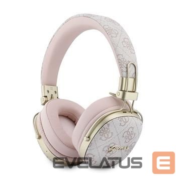 Беспроводные наушники Guess 4G Metal Script Logo ENC Wireless Headphone Pink