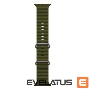 Ремешок iWear  S1 Grooved Soft Silicone 20mm strap for Apple Watch 49mm / 45mm / 44mm / 42mm Khaki Green